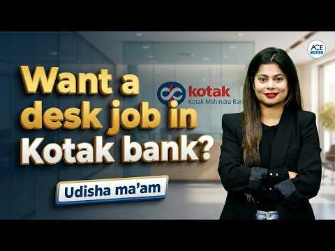Kotak Bank Freshers Hiring | Bank Jobs Across India | No Experience Needed | By Udisha Ma'am